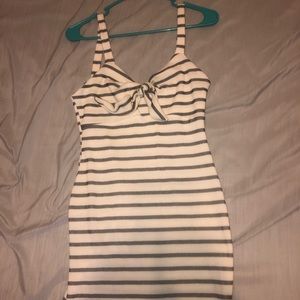 Striped sleeveless dress fashion nova